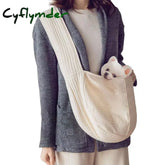 Handmade Pet Dog Carrier Outdoor Travel Handbag Canvas Single Shoulder Bag Sling Comfort Tote