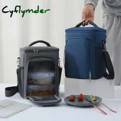 High Capacity Crossbody Thermal Lunch Box Bag For Women Kids Insulated Picnic Travel Food Bento
