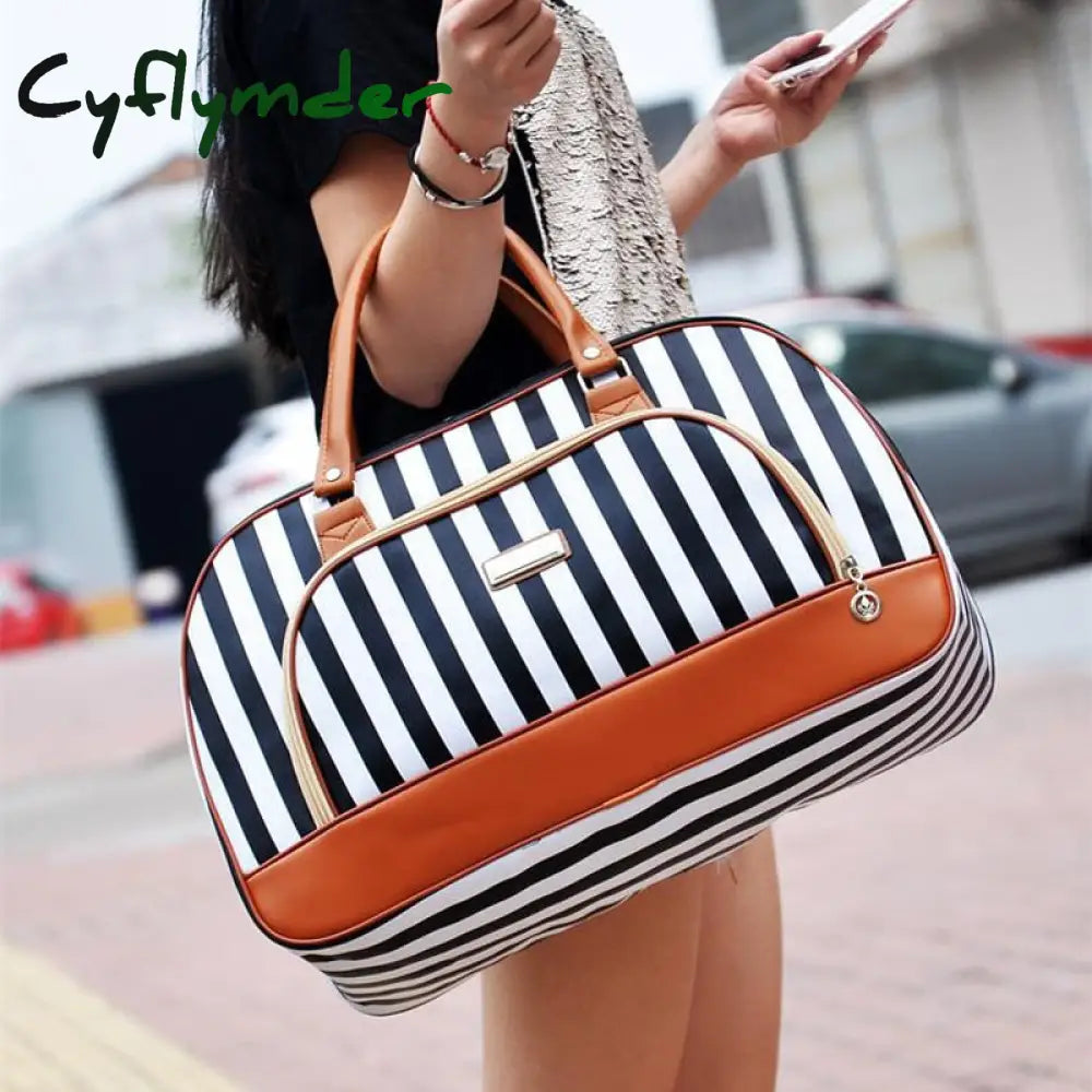 High Capacity Travel Tote Bag Woman Weekend Overnight Short Excursion Clothes Cosmetic Duffle