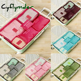 Hot Selling 6Pcs Travel Clothes Storage Waterproof Bags Portable Luggage Organizer Pouch Packing