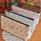 Hot Stationery Canvas Cosmetic Bag Women Travel Toiletry Makeup Purse Pouch Zipper Pen Pencil Case