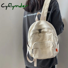 Japanese Girl Small Backpack Women Vintage Canvas School Bag For Teens Female Original Niche