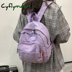 Japanese Girl Small Backpack Women Vintage Canvas School Bag For Teens Female Original Niche