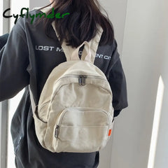 Japanese Girl Small Backpack Women Vintage Canvas School Bag For Teens Female Original Niche