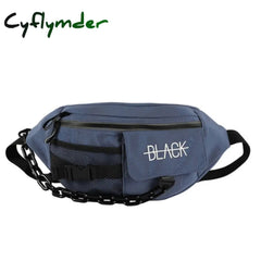 Large Capacity Waist Bag Canvas Fanny Pack For Men Unisex Belt Multi-Functional Chest Bags Hip Hop
