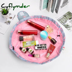 Lazy Cosmetic Bag Suitable For Autumn Trave Can Store Large-Capacity Drawstring Organizer Makeup