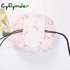 Lazy Cosmetic Bag Suitable For Autumn Trave Can Store Large-Capacity Drawstring Organizer Makeup