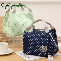 Lunch Bag Insulated Cold Stripe Picnic Carry Case Thermal Portable Box Bento Pouch Container Food