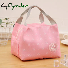 Lunch Bag Insulated Cold Stripe Picnic Carry Case Thermal Portable Box Bento Pouch Container Food