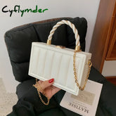 Luxury Women Small Box Chain Crossbody Bag Brand Lady White Pink Handbags And Purses Clutch Evening