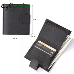 Men Women Fashion Solid Color Credit Card Id Multi-Slot Holder Casual Pu Leather Mini Coin Purse
