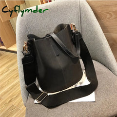 Messenger Bag Women Bucket Shoulder Bag Large Capacity Vintage Matte Pu Leather Lady Handbag Luxury