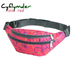 New 6 Colors Ladies Multi-Functional Sports Waist Bag Large Capacity Waterproof Zipper Pack Outdoor