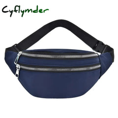 New 6 Colors Ladies Multi-Functional Sports Waist Bag Large Capacity Waterproof Zipper Pack Outdoor