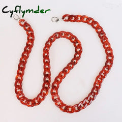 New Acrylic Resin Chain Bag Strap For Handbags Women Gold Purse Chains Plastic Bags Accessories