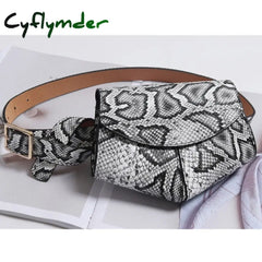 New Fanny Pack Women Waist Belt Bag Serpentine Vintage Bags Girl Fashion Bum Pouch Phone Leather