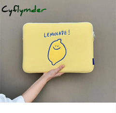 New Korea Ins Ipad Pro 11 Laptop Case Korean Fashion Lemon Cartoon 13 15 Inch Tablet Protective