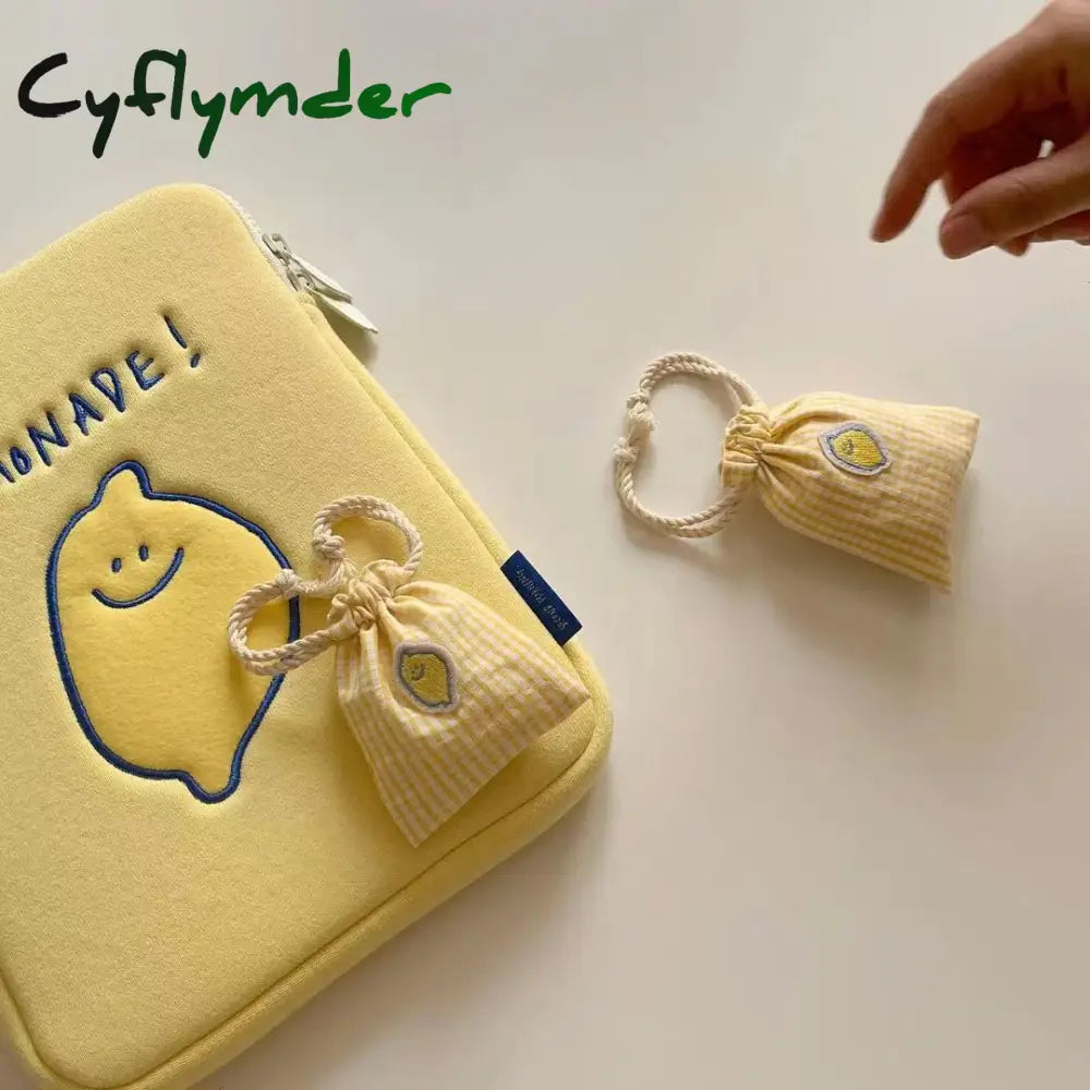 New Korea Ins Ipad Pro 11 Laptop Case Korean Fashion Lemon Cartoon 13 15 Inch Tablet Protective