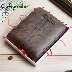 New Wallet Men Casual Short Male Clutch Leather Small Fashion Card Holder Coin Purse Billetera