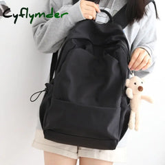 Nr Sen Series Large Capacity Solid Color Backpack Female Korean Version Versatile Schoolbag Male