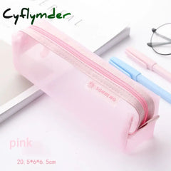 Nylon Transparent Mesh Pencil Case Large-Capacity Pen Bag Cute Storage For Student School Supplies