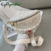 Pearl Designer Mini Woolen Cloth Crossbody Bags For Women Winter Shoulder Handbags Female Travel