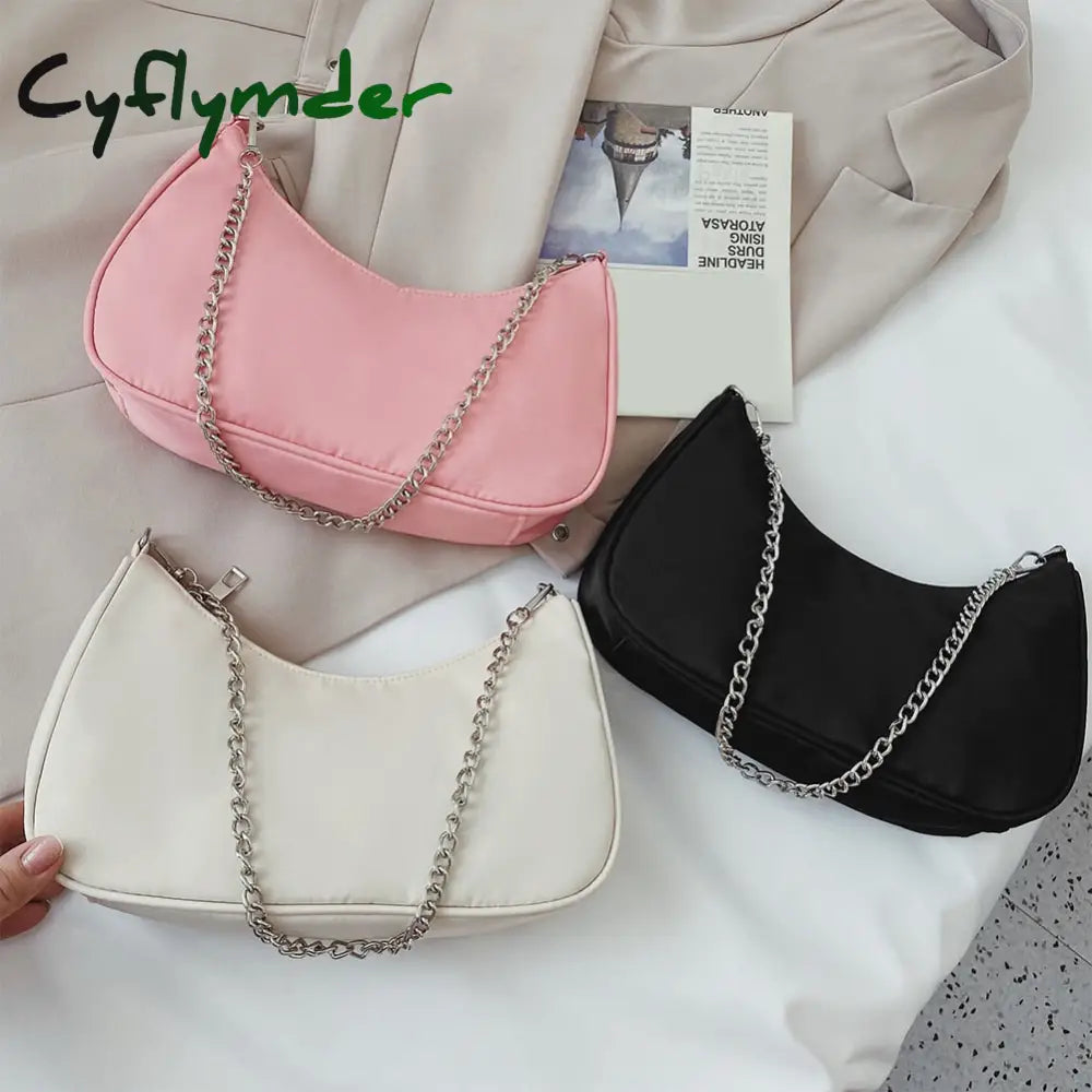 Pu Leather Fashion Handbag Women Underarm Bag Retro Solid Color Ladies Baguette Handbags Design