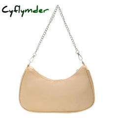 Pu Leather Fashion Handbag Women Underarm Bag Retro Solid Color Ladies Baguette Handbags Design