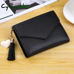 Pu Leather Hasp Zipper Mini Coin Card Holder Women Cute Cartoon Embroidery Wallet Short Purse