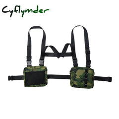 Punk Chest Bag Hip-Hop Tactical Streetwear Waist Pack Unisex Outdoor Functional Vest Bags Two