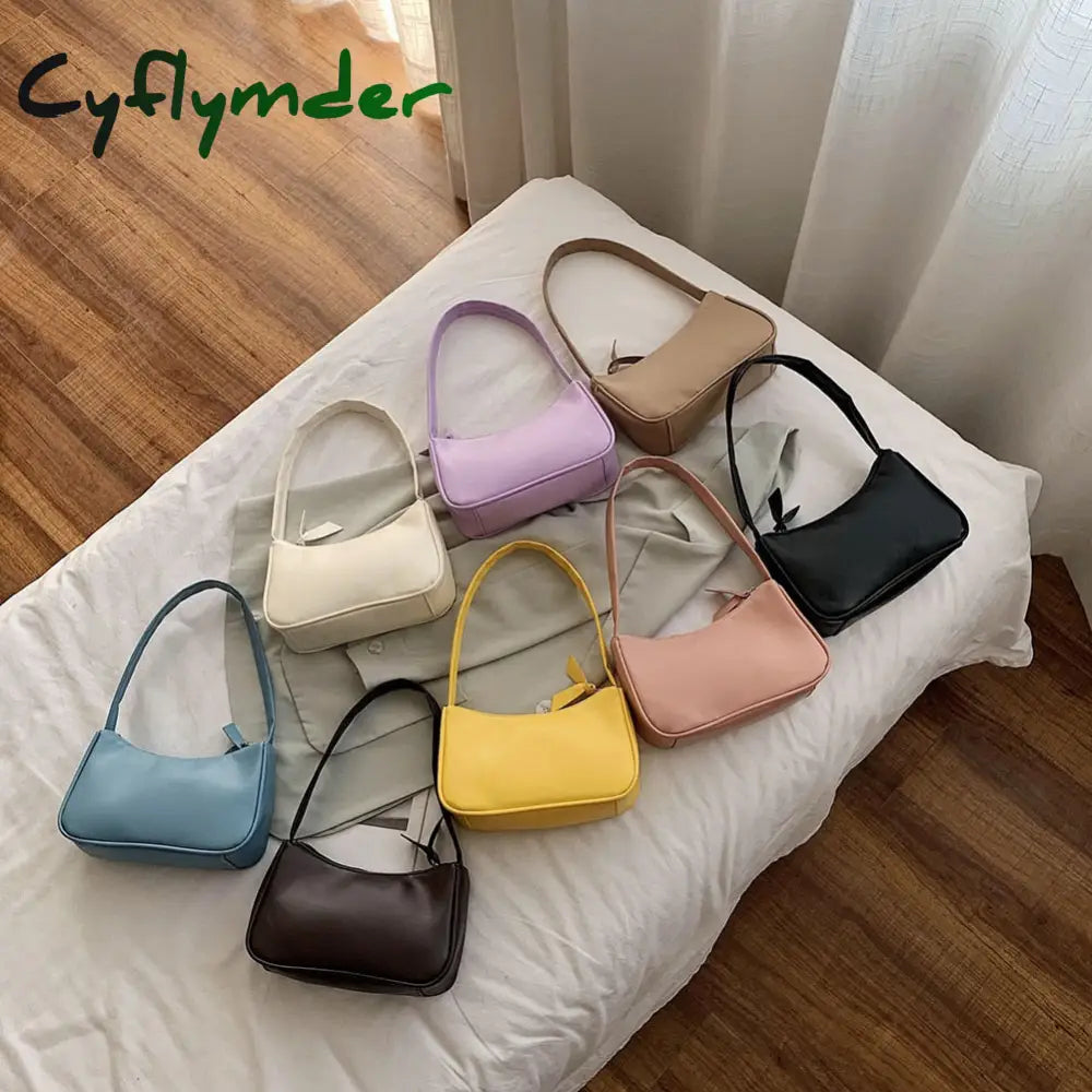 Retro Totes Bags For Women Trendy Vintage Shoulder Handbag Female Small Underarm Casual Mini