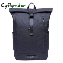 Roll Top Backpack Casual Vintage Daypack School Backpack For Teenager Shoulders Bag Men Women