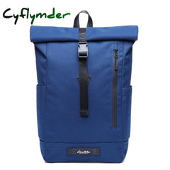 Roll Top Backpack Casual Vintage Daypack School Backpack For Teenager Shoulders Bag Men Women