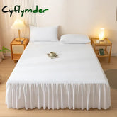 Solid Color Bed Skirt Four Corners With Elastic Band Brushed Queen/King Size постельное бельё набор Skirts (Without