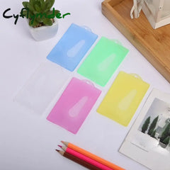 Transparent Plastic Card Case Business Holder Unisex Credit Bag Id Mini Wallet Student Bus Cards