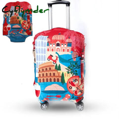 Tripnuo Thicker Blue City Luggage Cover Suitcase Protective For Trunk Case Apply To