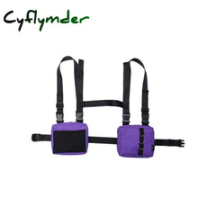 Unisex Chest Rig Bag Tactical Streetwear Functional Tooling Hip Hop Vest Bags Two Pockets Woman