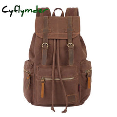 Vintage Canvas Backpacks Men And Women Bags Travel Students Casual For Hiking Camping Backpack