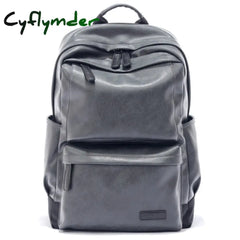 Waterproof 15.6 Inch Laptop Backpack Men Leather Backpacks For Teenager Travel Casual Daypacks