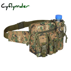 Waterproof Nylon Men Fanny Pack Tactical Military Army Waist Bag Hiking Outdoor Camping Shoulder