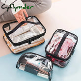Waterproof Transparent Pvc Bath Cosmetic Bag Women Make Up Case Travel Zipper Makeup Beauty Wash