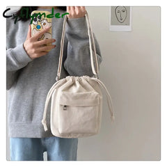 Woman Corduroy Tote Bag Ladies Drawstring Shoulder Hobo Bags Casual Handbags Big Capacity Shopping