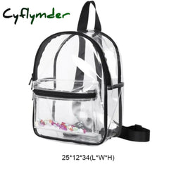 Women Backpack Transparent Waterproof Pvc Bag Girls Handbag College Students Travel Clear Cheap