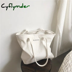 Women Canvas Tote Bag Fashion Korean Cloth Reusable Shopping Casual Lady Shoulder Large Capacity