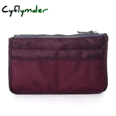 Women Makeup Bag Tote Cosmetic Large Nylon Travel Insert Organizer Handbag Purse Toiletries