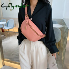 Women Waist Packs Leather Fanny Letter Belt Bags New High Quality Shoulder Wild Messenger Fashion