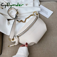 Women Waist Packs Leather Fanny Letter Belt Bags New High Quality Shoulder Wild Messenger Fashion