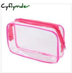 Women’s Cosmetic Bag Pvc Transparent Toilet Bags Travel Cosmetics Toiletry Kit Holder Organizer