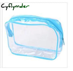 Women’s Cosmetic Bag Pvc Transparent Toilet Bags Travel Cosmetics Toiletry Kit Holder Organizer