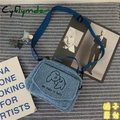 Women’s Messenger Bags Ladies Canvas Printed Cute Envelope Bag Lady Sweet Cartoon Student